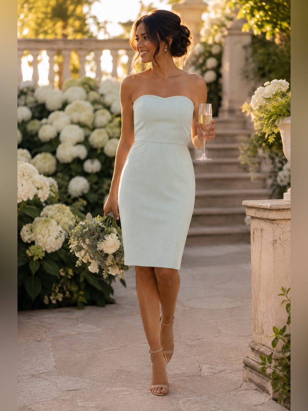 J.Crew Strapless Mint Sheath Dress NWT Size 8 Wedding Guest Cocktail Party